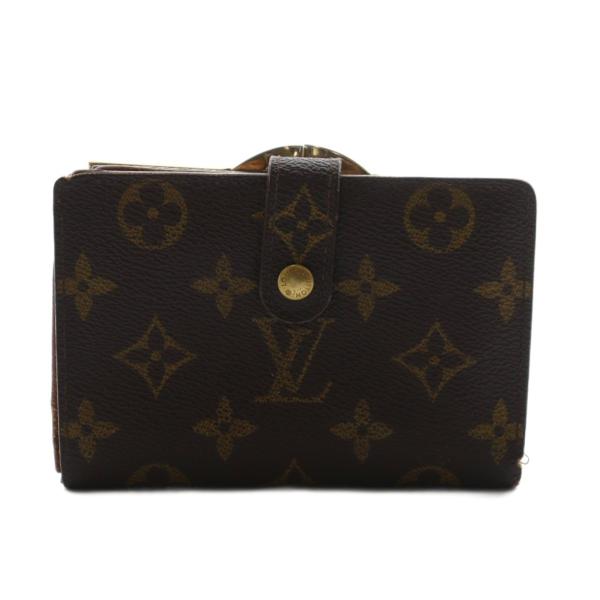 ルイヴィトン LOUIS VUITTON モノグラム ポルトモネビエヴィエノワ 財布 二つ折り 茶 ...