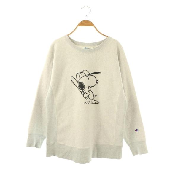 チャンピオン CHAMPION × PEANUTS SNOOPY スウェット トレーナー 長袖 コッ...