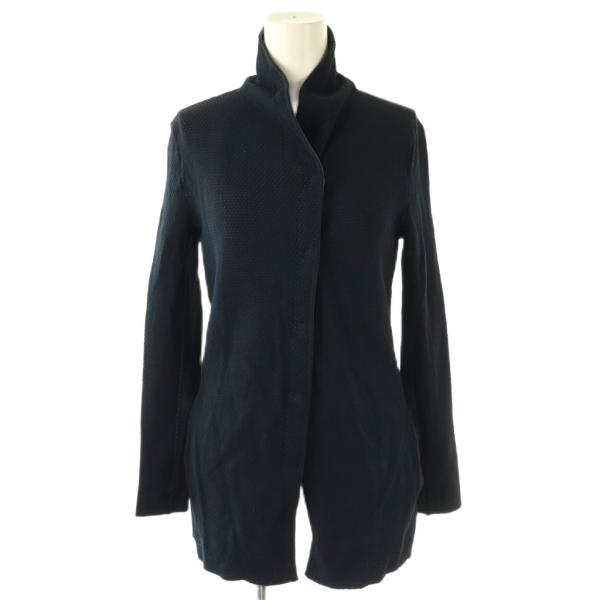 ジョルジオアルマーニ GIORGIO ARMANI メッシュニットジャケット 38 ネイビー 3YA...