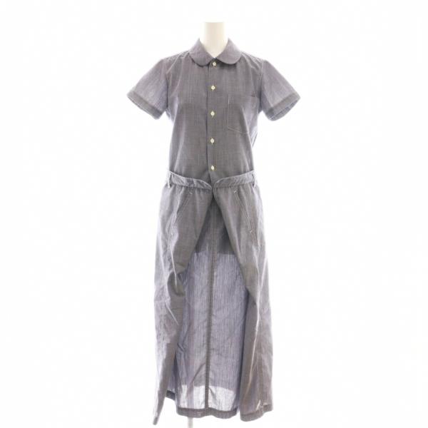 トリココムデギャルソン tricot COMME des GARCONS 変形デザインシャツワンピー...