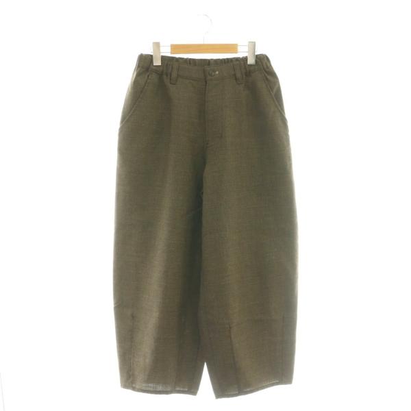 未使用品 ヴラス ブラム Vlas Blomme ダーツパンツ ワイドパンツ F ブラウン /DF ...