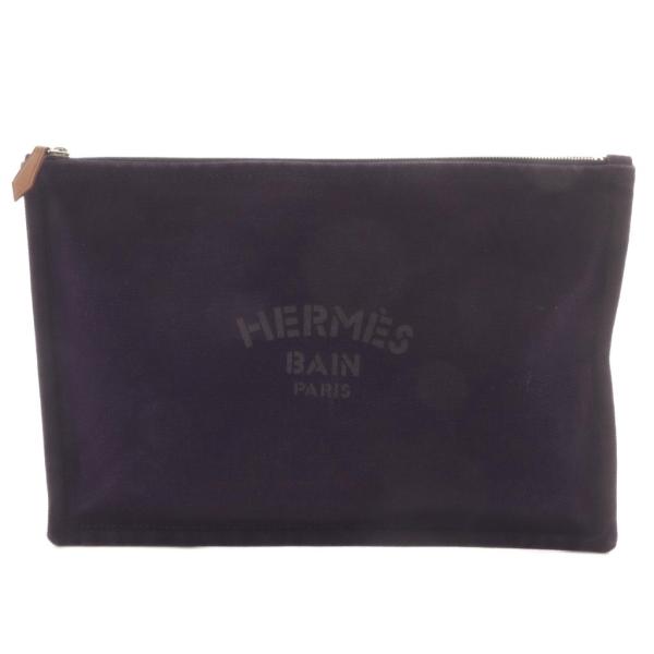 エルメス HERMES フラットポーチ ヨッティングGM キャンバス パープル /YO11 ■OH ...
