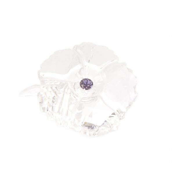 スワロフスキー SWAROVSKI アムールフラワー オーナメント クリア /SR レディース