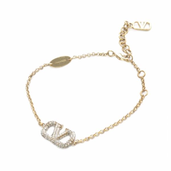 ヴァレンティノ ガラヴァーニ VALENTINO GARAVANI Vロゴ ストーン ブレスレット ...