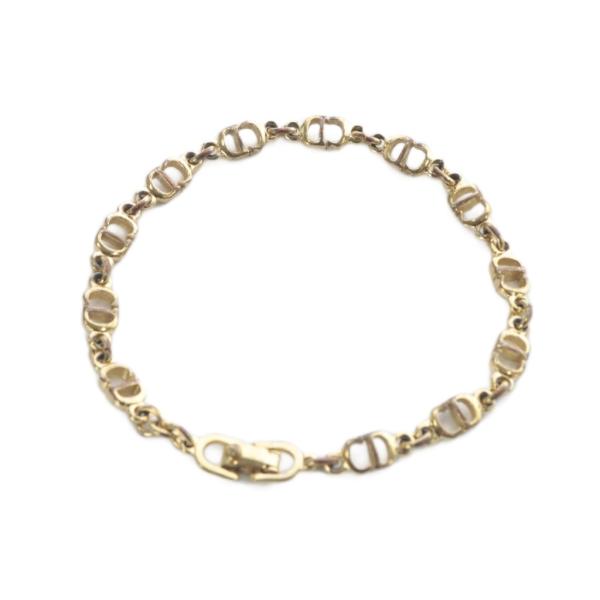 クリスチャンディオール Christian Dior CD ロゴ ブレスレット ゴールド色 /SR ...