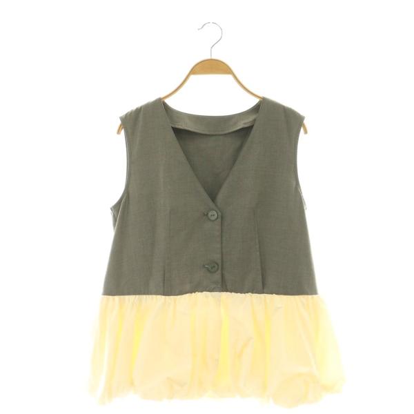 アメリ AMERI 25AW PEPLUM BALLOON BACK OPEN VEST ベスト ジ...