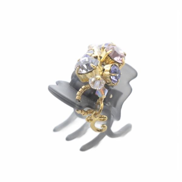 コンプレックスビズ Complex Biz ビジュー ホイップクリップ グレー ゴールド色 /SR ...