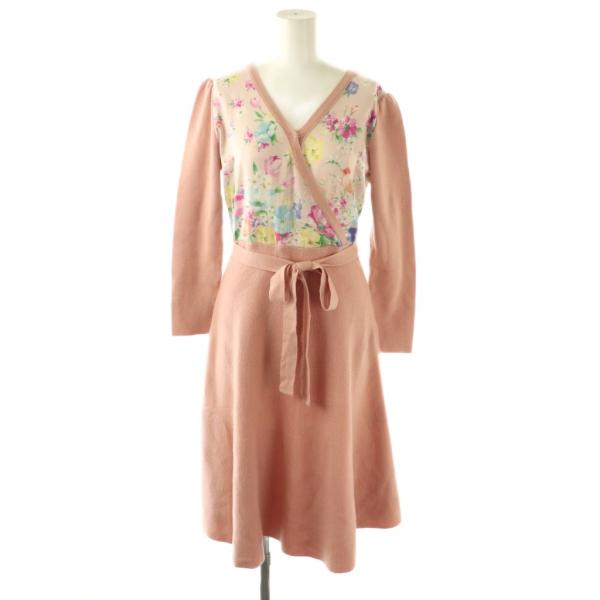 チェスティ Chesty Gradation Flower Cache-coeur Knit One...