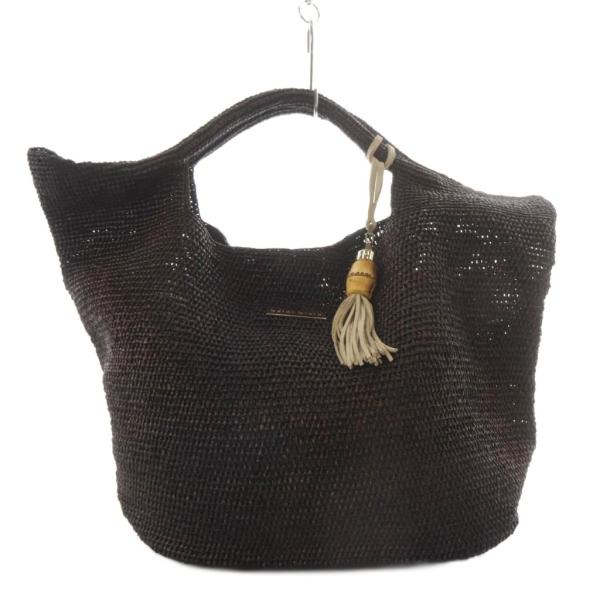 ハイジクライン heidi klein かごバッグ ハンドバッグ ラフィア ブラック /YO13 レ...