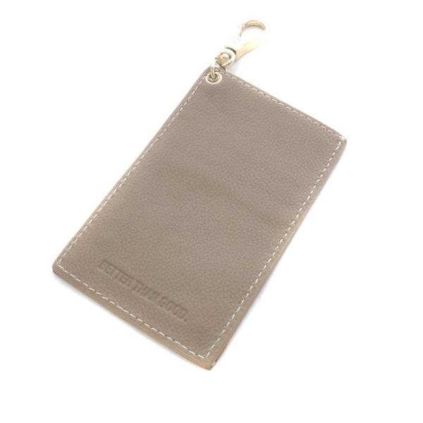 ベターザングッド BETTER THAN GOOD レザーパスケース ロゴ 茶色 ブラウン /SR ...