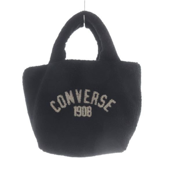 コンバース CONVERSE ボアカレッジトートバッグ S ハンドバッグ ロゴ 黒 ブラック /SR...