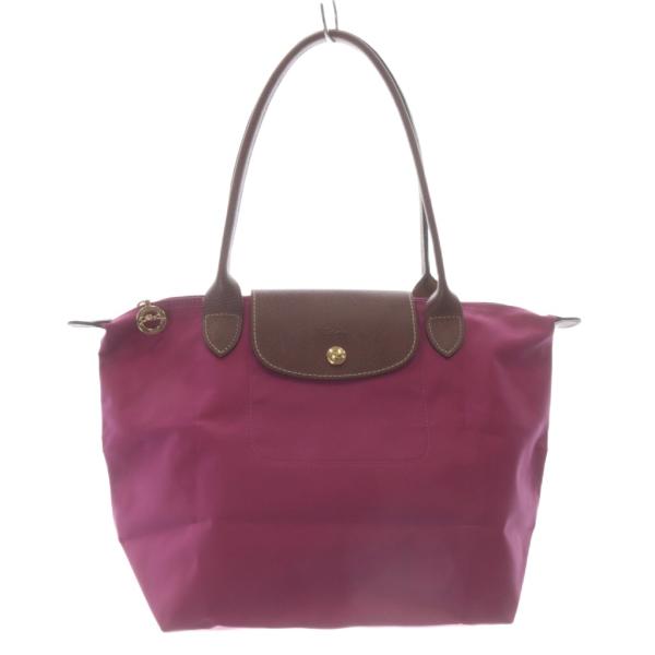 ロンシャン LONGCHAMP ルプリアージュ トートバッグ ハンドバッグ ピンク 茶色 /SR ■...