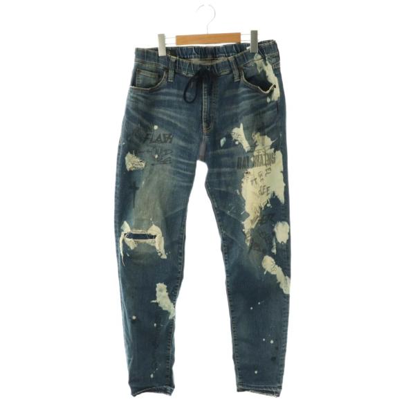 サート SURT × BIG JOHN  TAPERED SLIM JOGGER ダメージ加工 イー...