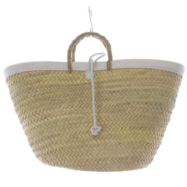 ファティマモロッコ Fatima Morocco フチレザーロープバスケットL バッグ かごバッグ ...