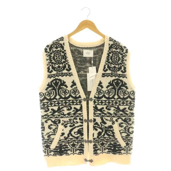 アメリ AMERI 24AW VINTAGE LIKE JACQUARD OVER VEST ベスト...