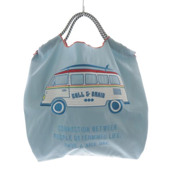 ボールアンドチェーン Ball＆Chain トートバッグ エコバッグ ハンドバッグ 水色 ライトブル...