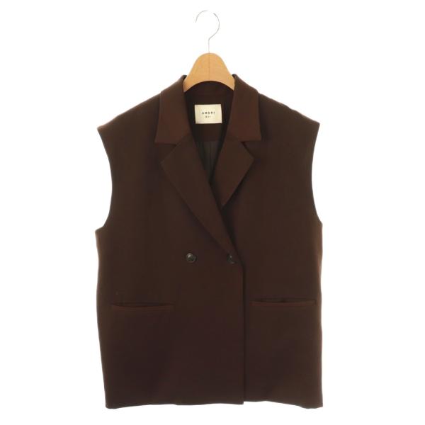 アメリヴィンテージ Ameri VINTAGE アメリ AMERI ダブル ベスト ジレ S ブラウ...