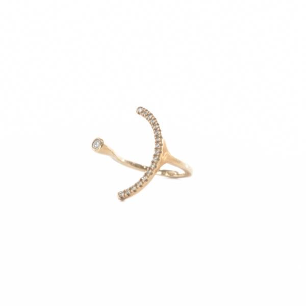 ヒロタカ Hirotaka K10 ダイヤ0.13ct TREEHOPPER リング 指輪 6号 ゴ...