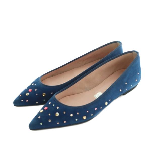 プリティバレリーナ Pretty Ballerinas パンプス ポインテッドトゥ ビジュー ローヒ...