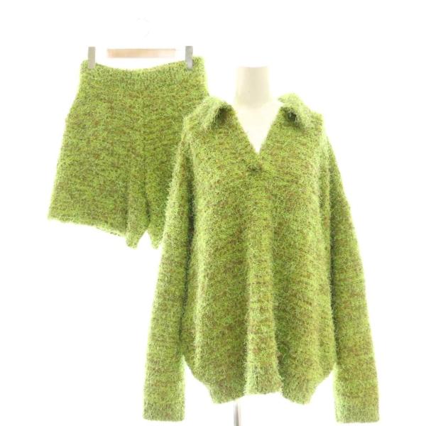 アメリ AMERI UND FEATHER YARN KNIT SET UP セットアップ ニット ...