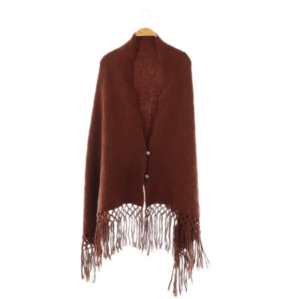 アメリ AMERI COLOR TASSEL STOLE ストール ニット 茶 /NR ■OS レデ...