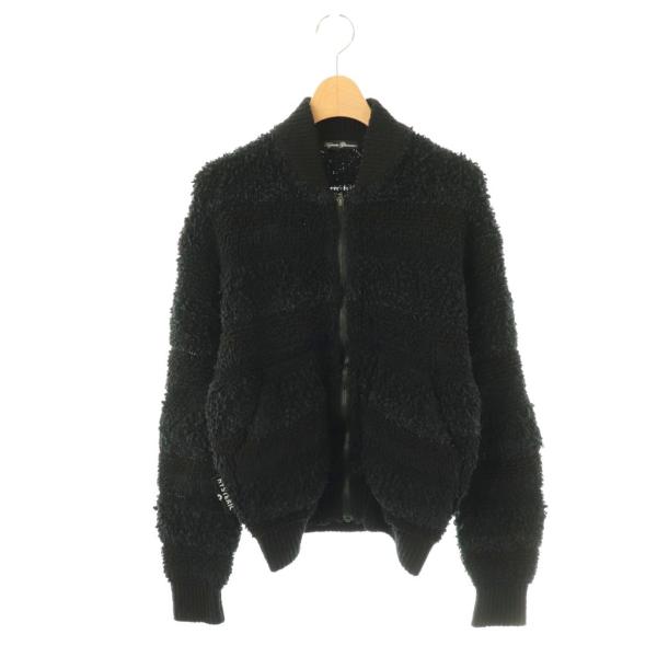 ヒステリックグラマー HYSTERIC GLAMOUR ヤーンMIX パイルブルゾン ニットジャケッ...