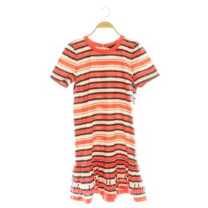 マークバイマークジェイコブス MARC by MARC JACOBS コットンボーダーワンピース ひざ丈 0 マルチカラー /DF ■OS ■SH レディース