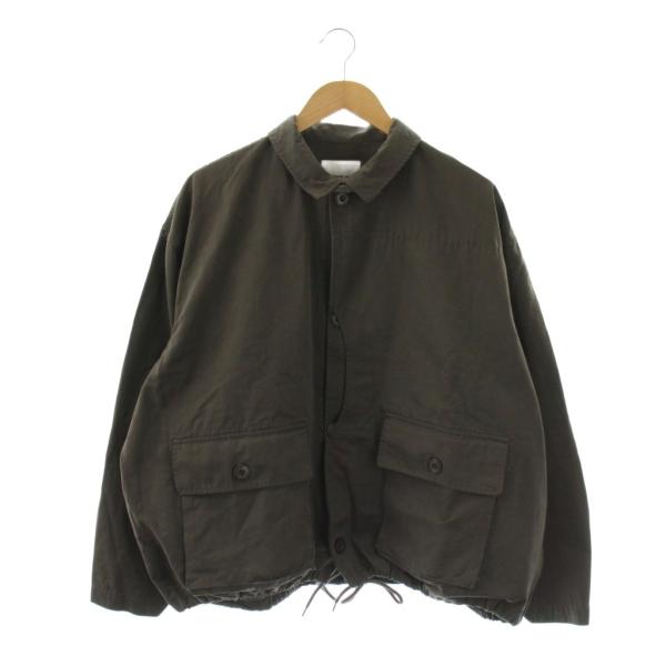 ソラモナポッシェ solamonat poche グログラン ハンティングジャケット 3 グレー /...