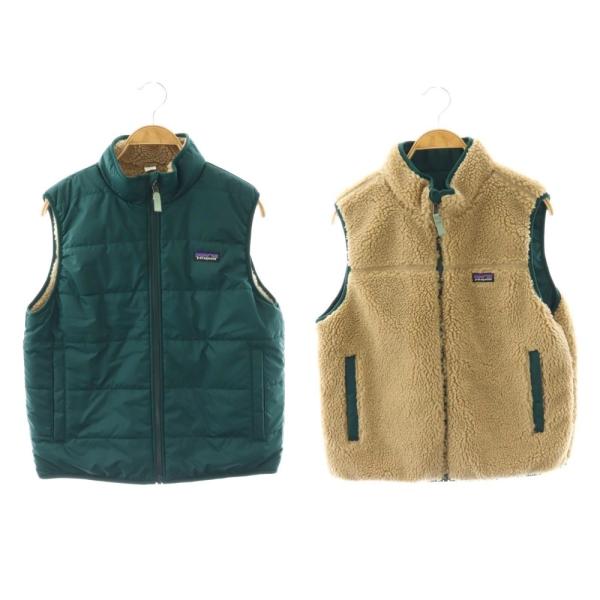 パタゴニア Patagonia 25AW  キッズ リバーシブル フレディベスト フェイクファー X...