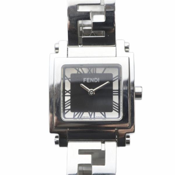 フェンディ FENDI orologi クアドロ スクエア クォーツ腕時計 シルバー色 /SR レデ...