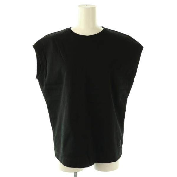 アナイ ANAYI 23AW コンパクトコットンフライスノースリプルオーバー カットソー 38 ブラ...