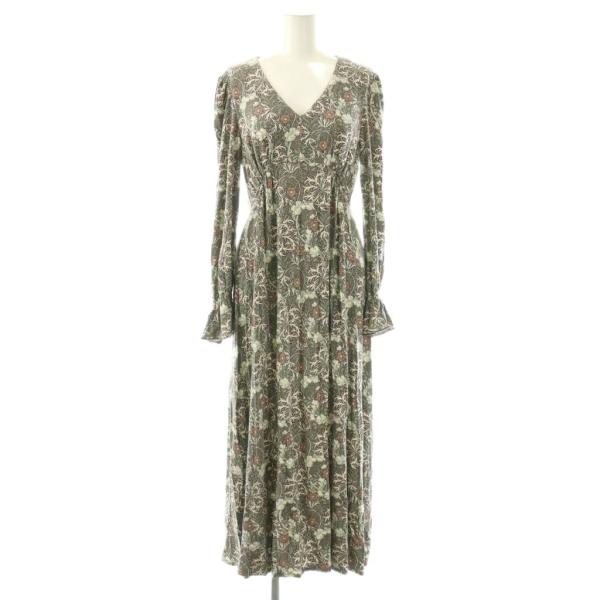 スナイデル SNIDEL ホーム William Morris モダールカットワンピース 長袖 ロン...