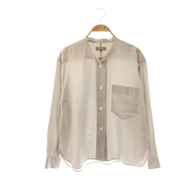 マーガレットハウエル MARGARET HOWELL SILK COTTON STRIPE バンドカ...