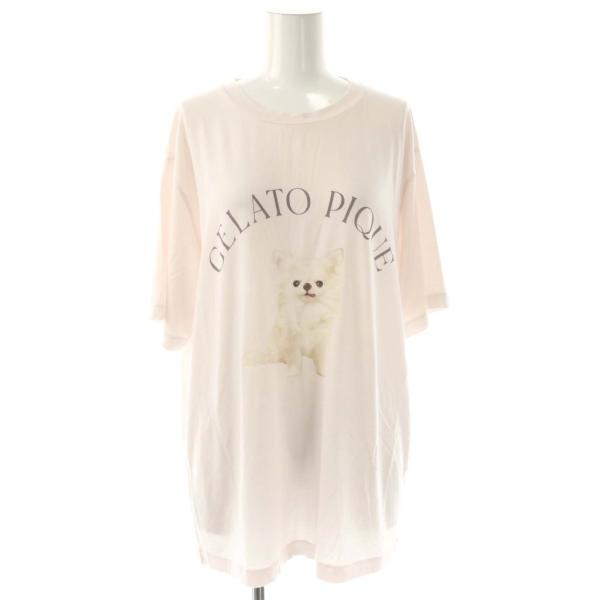 ジェラートピケ gelato pique 24SS DOG柄ワンポイントTシャツ カットソー F ペ...