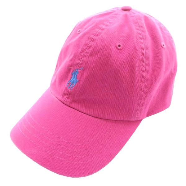 ポロ ラルフローレン POLO RALPH LAUREN キャップ 帽子 ロゴ刺繍 ピンク /SS ...