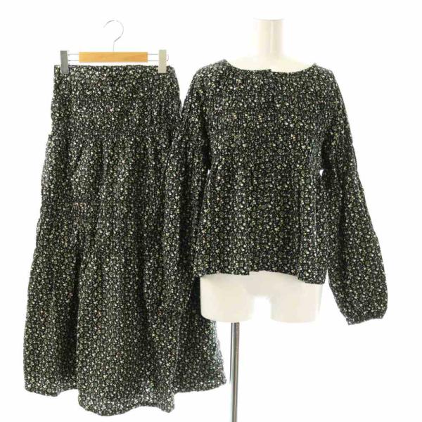 フリークスストア FREAKS STORE セットアップ シャツ ブラウス ロングスカート F ブラ...