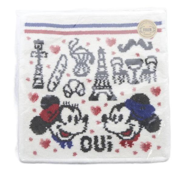 未使用品 フェイラー FEILER ウィジュテーム ハンカチ DISNEY 白 ホワイト /SR ■...