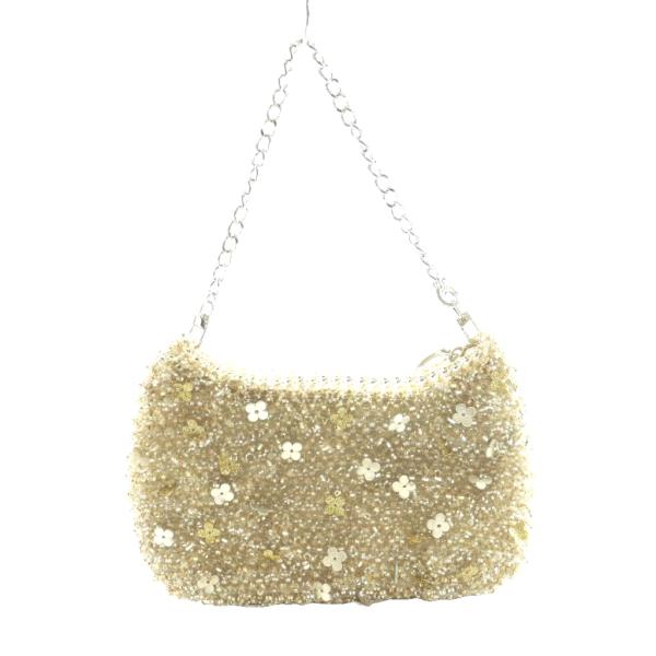 アンテプリマ ANTEPRIMA フィオリトゥーラ ワイヤーバッグ ハンド フラワー シルバーゴール...