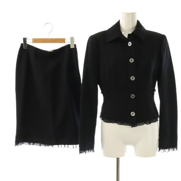 ヴァレンティノ ヴァレンチノ  VALENTINO ROMA ジャケット シングル スカート ミニ ...