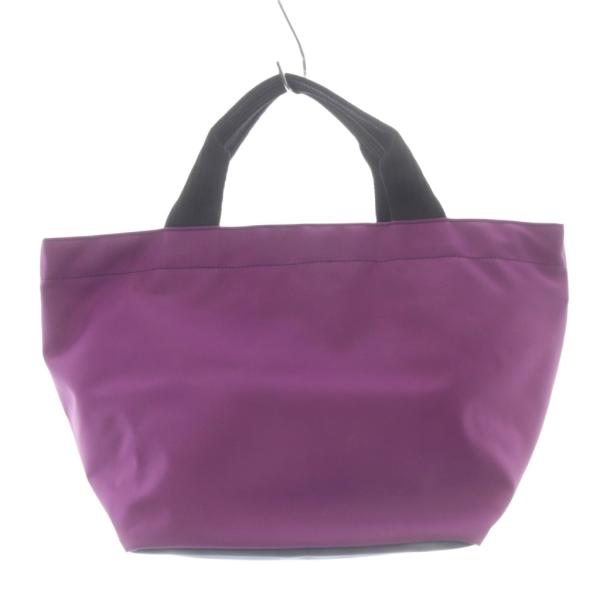 エルベシャプリエ Herve Chapelier ナイロン舟型トートM バッグ ハンドバッグ 紫 パ...