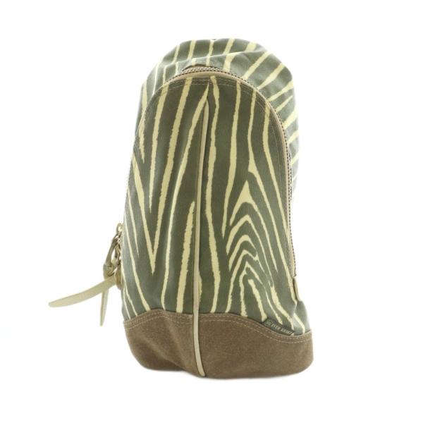 エバーカーキ EVER KHAKI ボディバッグ ワンショルダーバッグ ゼブラ柄 カーキ /MI ■...