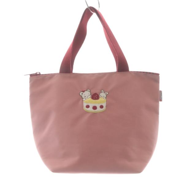 ファミリア familiar 保温保冷バッグ トートバッグ ハンドバッグ ピンク 赤 レッド /SR...