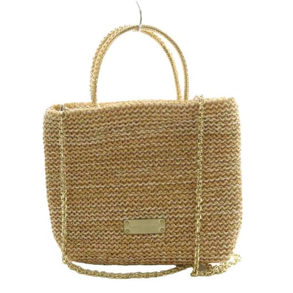 アンテプリマ ANTEPRIMA ワイヤーラフィア 2WAY チェーンショルダーバッグ ハンド ベー...