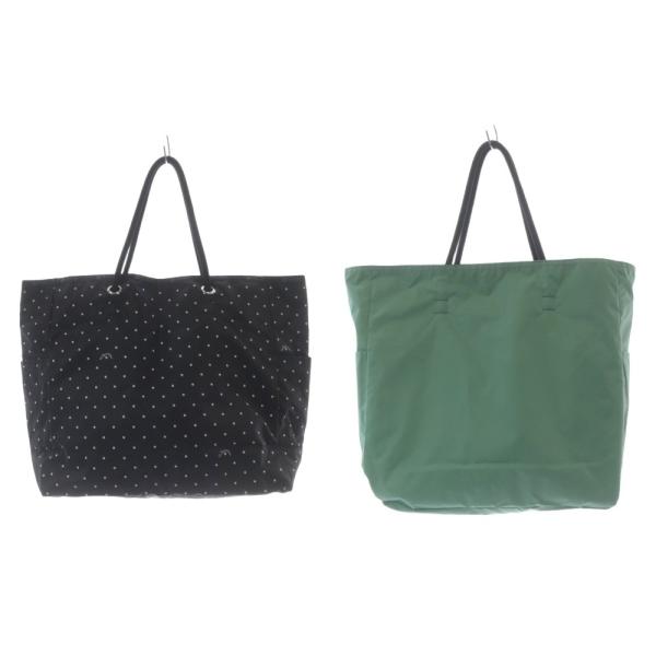 レスポートサック LesportSAC LARGE 2 WAY TOTE バッグ リバーシブル 緑 ...