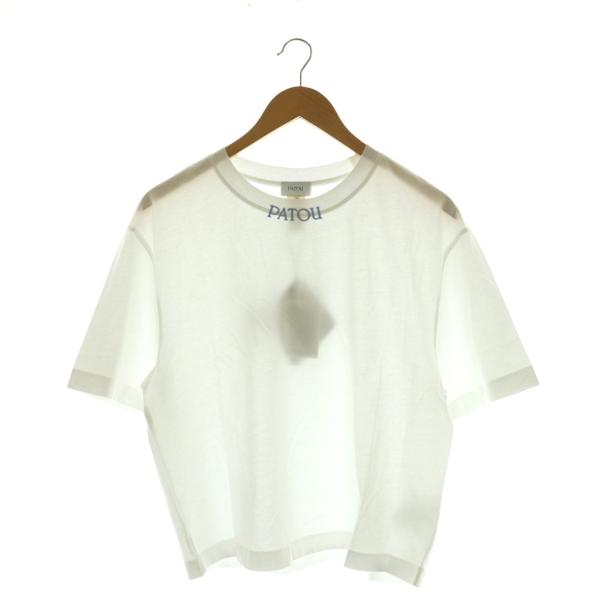 未使用品 パトゥ PATOU 25SS ロゴ刺繍 Tシャツ カットソー M ホワイト /DF ■OS...