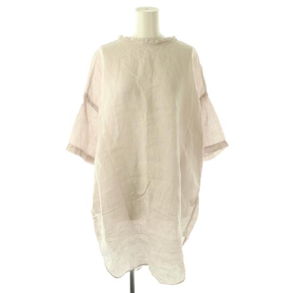 ブロカント Brocante リネン チュニックワンピース ひざ丈 2 ラベンダー /DF ■OS ...