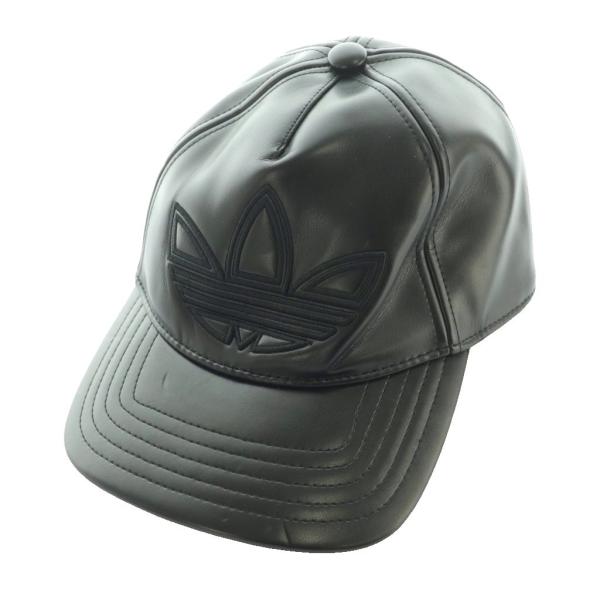 アディダスオリジナルス ポリウレタン トレフォイル アウトライン ベースボールキャップ 帽子 54-...