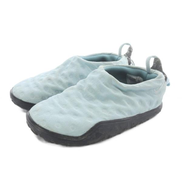 ナイキエーシージー NIKE ACG MOC シューズ スリッポン 23cm 水色 ライトブルー 黒...
