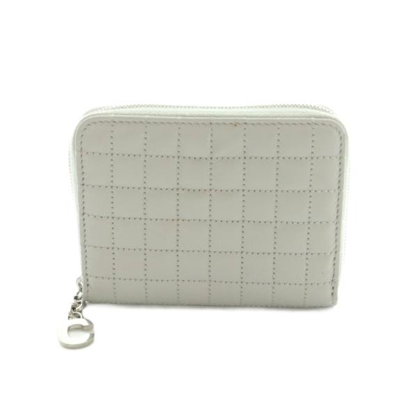 セリーヌ コンパクト ジップ ド ウォレット ミニ財布 ラウンドファスナー 小銭入れ キルティング ...