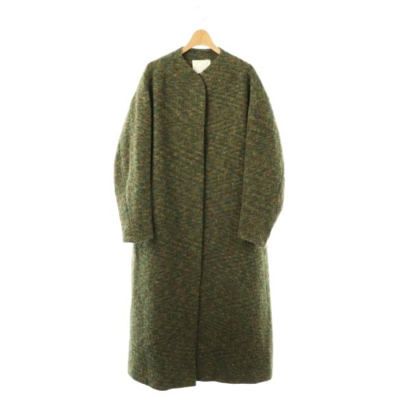 マメクロゴウチ アルパカ ブレンド シャギー ウール コート Alpaca Blend Shaggy...